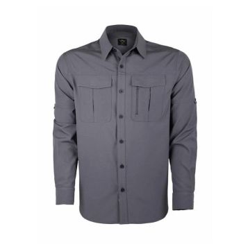 VAV Uzun Kol Gömlek Tacflex-02 Füme - L