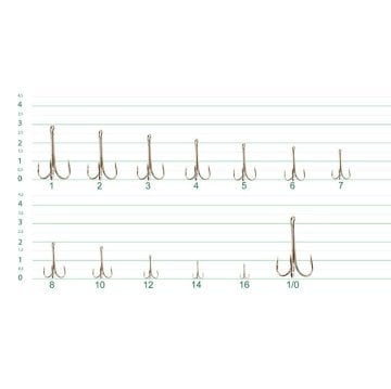 DFT 3553 3lü Olta İğnesi No:12 1/25