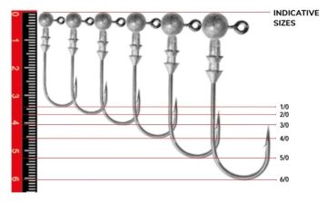 Nomura NM90010040 Round Jig Head 3lü Paket İğne:4/0no 10gr