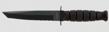 KA-BAR 1255 SHORT SIYAH TANTO SERR BICAK