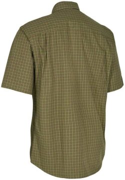 T. DEERHUNTER Nıkhıl Yeşil Kareli Kısa Kol Gömlek 39/40