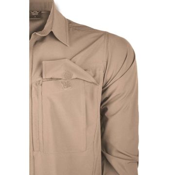VAV Uzun Kol Gömlek Tacflex-01 Bej - M