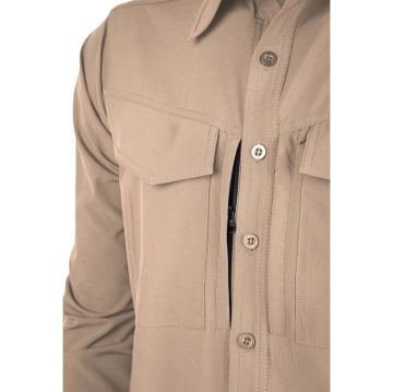 VAV Uzun Kol Gömlek Tacflex-01 Bej - M