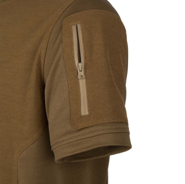 VAV VTHIN01 Yuvarlak Yaka Kısa Kol Tişört Koyu Bej - L