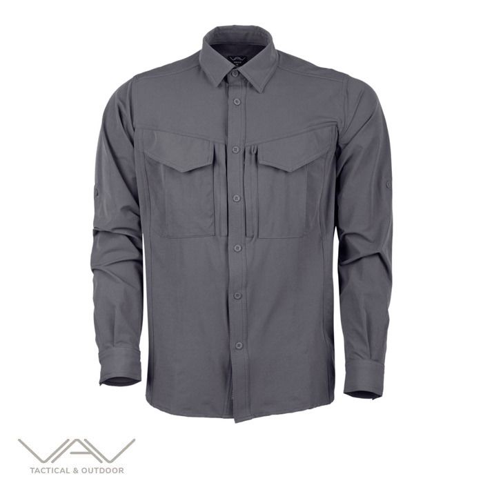 T. VAV Uzun Kol Gömlek Tacflex-03 - Füme - S