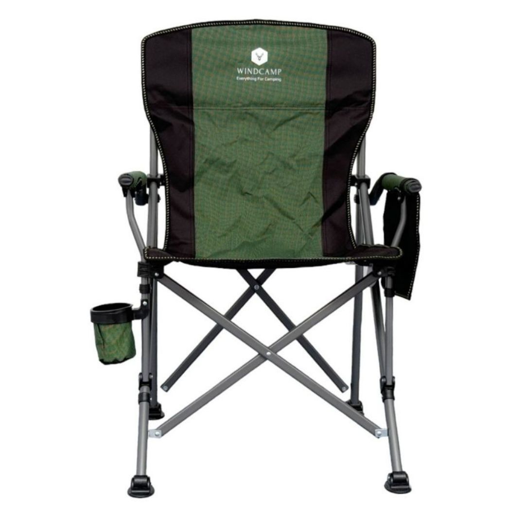 WINDCAMP Katlanır Kamp Sandalyesi Lux - Yeşil
