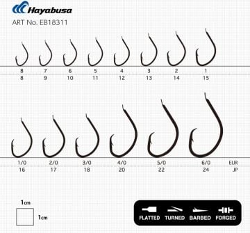 Hayabusa HMUT 183 Circle Dövme Olta İğnesi 15'li Paket Nikel