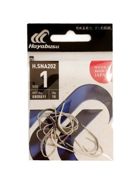 Hayabusa HSNA 202 Dövme Canlı Yem İğnesi 15'li Paket Nikel