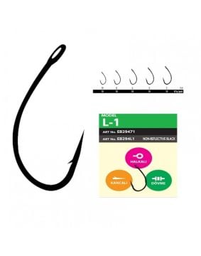 Hayabusa L1 Sazan İğnesi Dövme Teflon Black 10'lu Paket