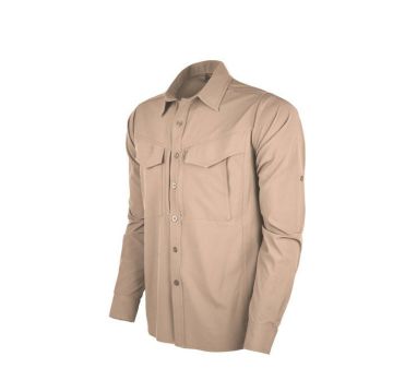 VAV Uzun Kol Gömlek Tacflex-01 Bej - XXL