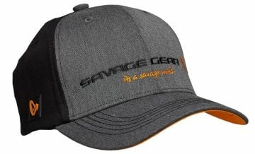 Savage Gear Strike Cap Onesize Grey Melange/Black Şapka
