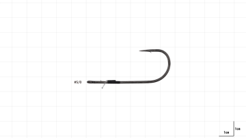 Hayabusa FPP Straight Delikli Lüfer İğnesi Black Nikel