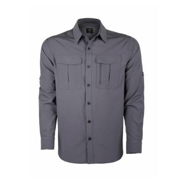 VAV Uzun Kol Gömlek Tacflex-02 Füme - S