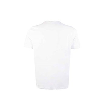 VAV Baseti-02 Yuv. Yaka Tişört Beyaz Balık D.