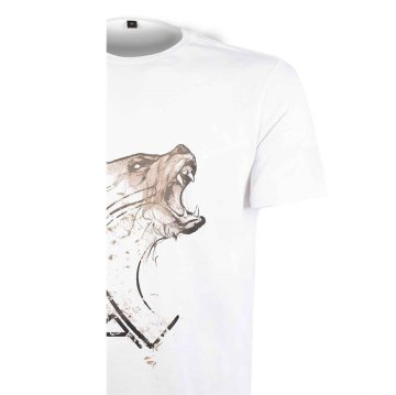 VAV Baseti-02 Yuv. Yaka Tişört Beyaz Balık D.