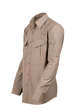 VAV Uzun Kol Gömlek Tactek-01 Bej - XXXL