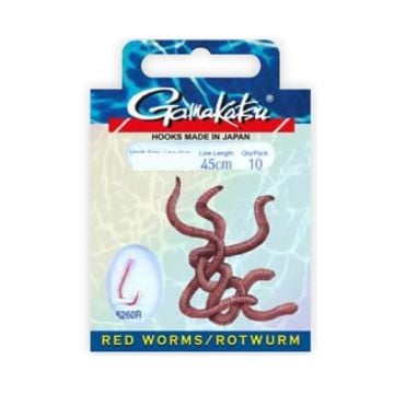 T.D. GAMAKATSU BKS-5260R Red Worm İğne Takımı 45 cm #6