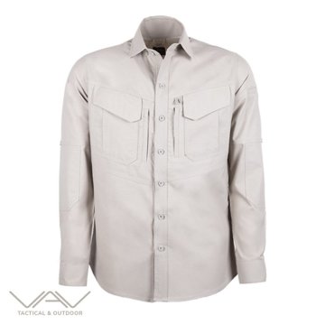 VAV Uzun Kol Gömlek Tactek-01 Toprak - S