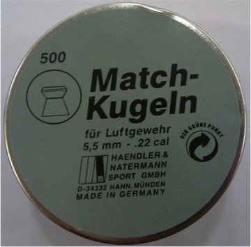 H&N MATCH KUGELN 5.5 CAL HAVALI SAÇMA
