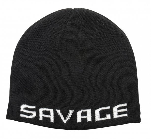 Savage Gear Logo Beanie One Size Black/White
