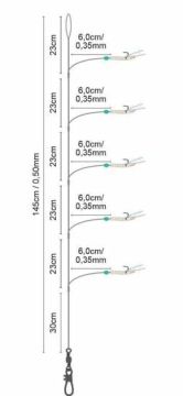SPRO 30 Lumimious Hokkai Tuzlu Su Rig Takımı #1/0
