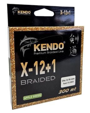 Kendo X-12+1 Braided 300m Apple Green Örgü İp