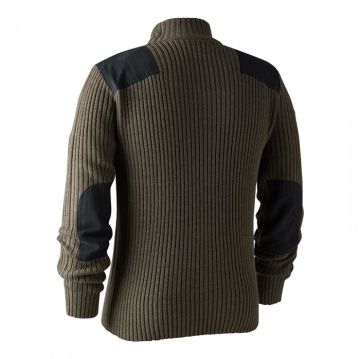 DEERHUNTER Rogaland Yarım Fermuarlı Kahve Kazak XL