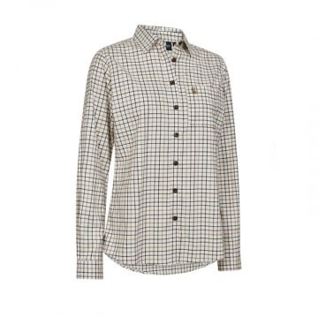 DEERHUNTER Lady Grace Bej Kareli Gömlek 38