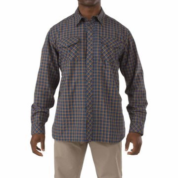 5.11 FLANNEL L/S GOMLEK MAVI