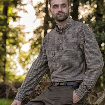 T. DEERHUNTER Tucker 399 Bamboo Uzun Kol Gömlek 43/44